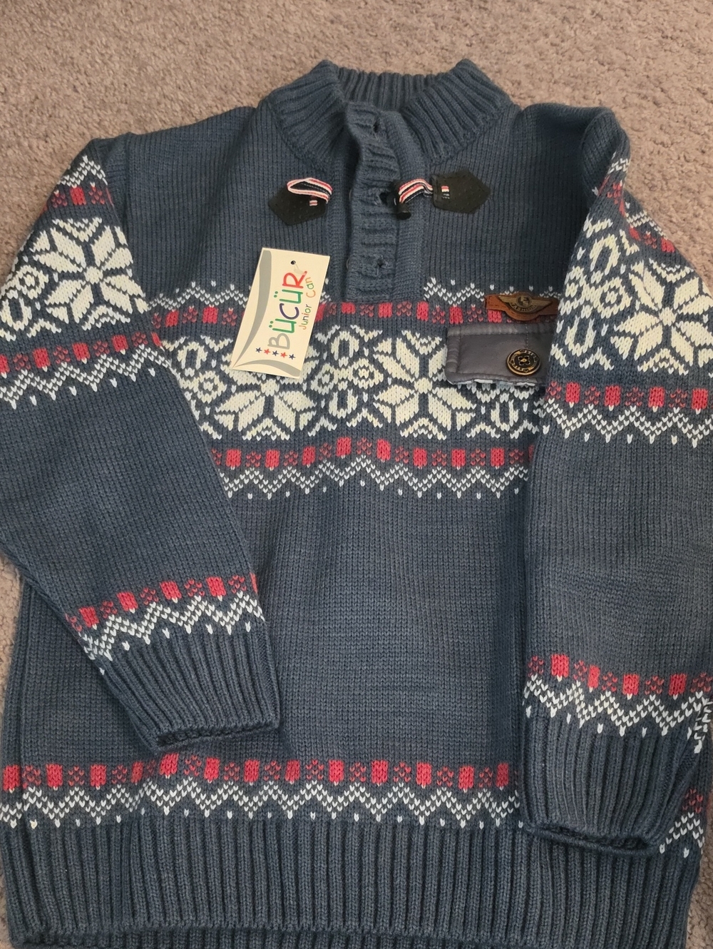 Boy’s Blue Knit Sweater